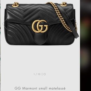 Authentic Small Gucci Marmont Black Bag!